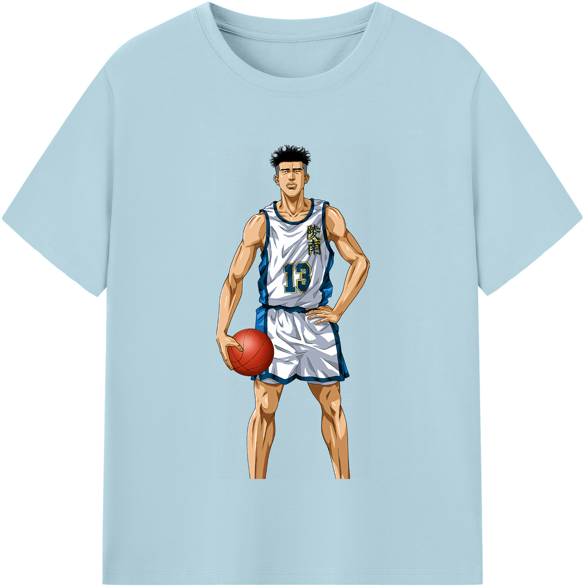 SLAM DUNK／スラムダンク 綿100％半袖Tシャツ（フロントプリント）